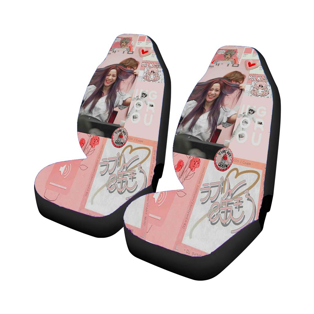 Jisoo Black Car Seat Covers