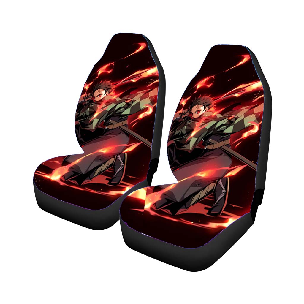 Kamado Tanjirou Dance Of The Fire God Car Seat Covers