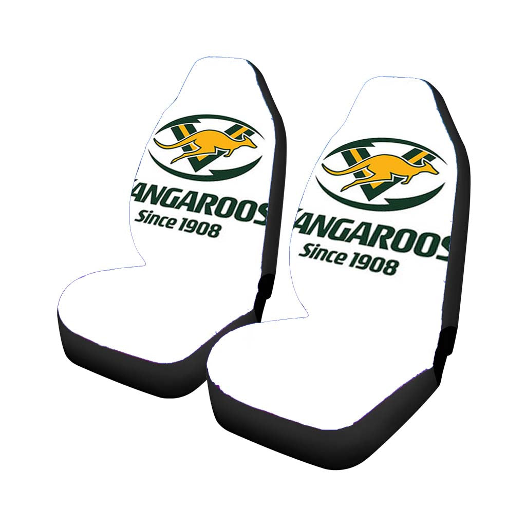 Kangaroos Since 1980 Logo White Car Seat Covers