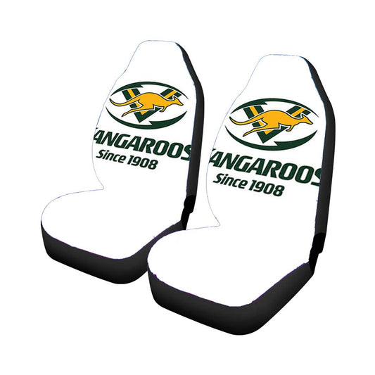 Kangaroos Since 1980 Logo White Car Seat Covers
