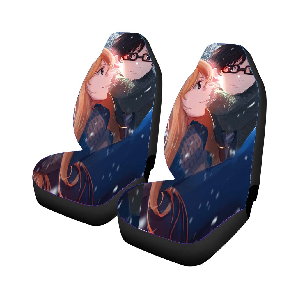 Kaori Miyazono And Kousei Arima Car Seat Covers