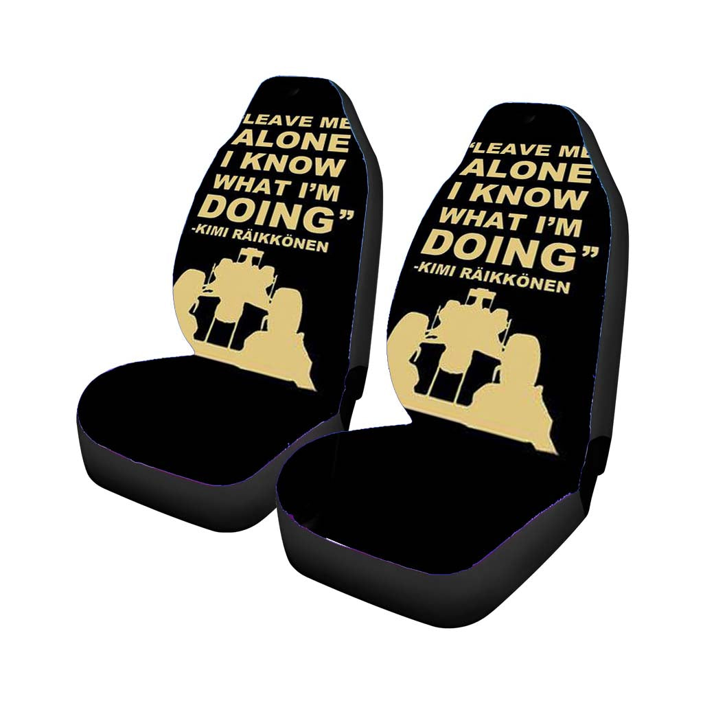 Kimi Raikkonen Leave Me Alone Car Seat Covers