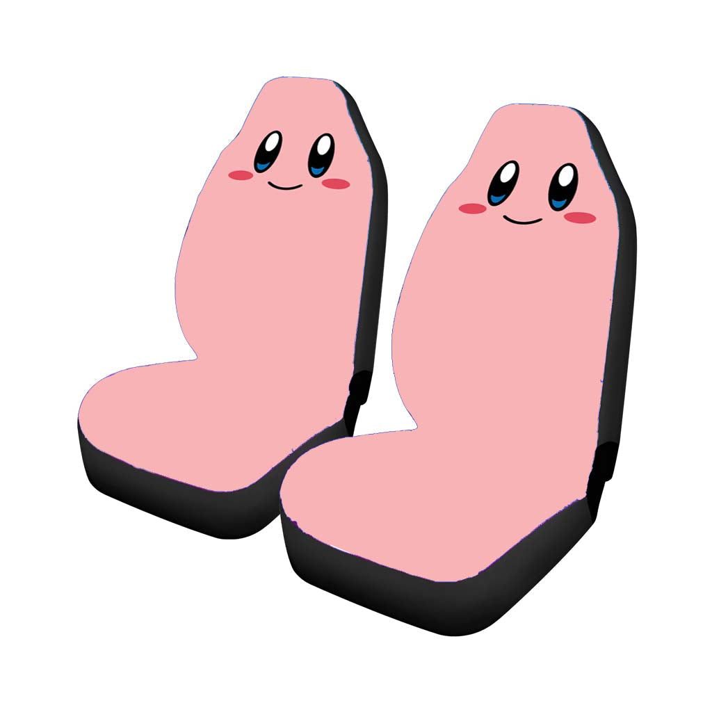 Kirby Cute Face Car Seat Covers