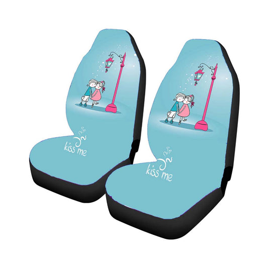 Kiss Me Vector Car Seat Covers