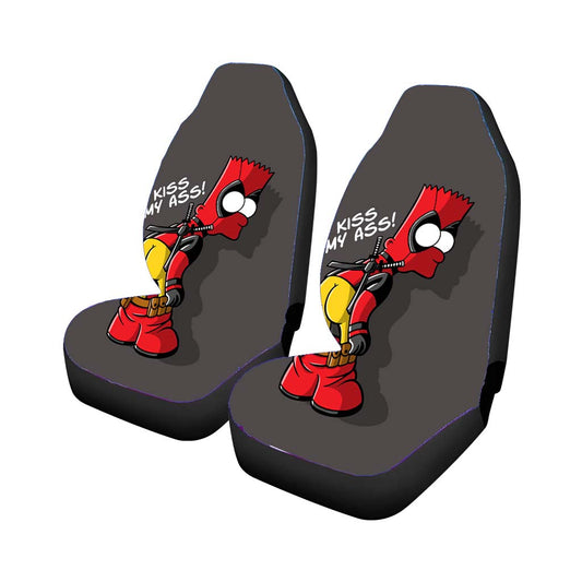 Kiss My Ass Bartpool Car Seat Covers