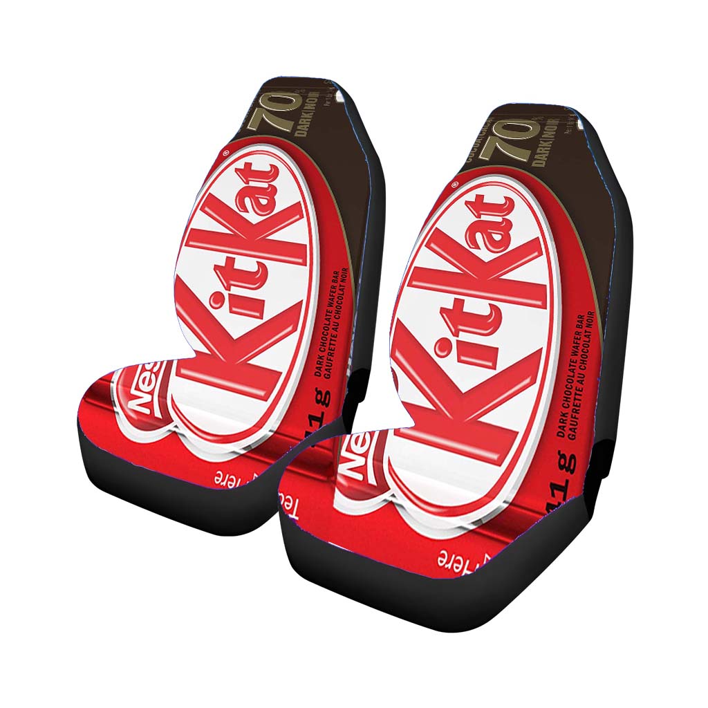 Kit Kat 4 Finger Dark Cocoa Car Seat Covers