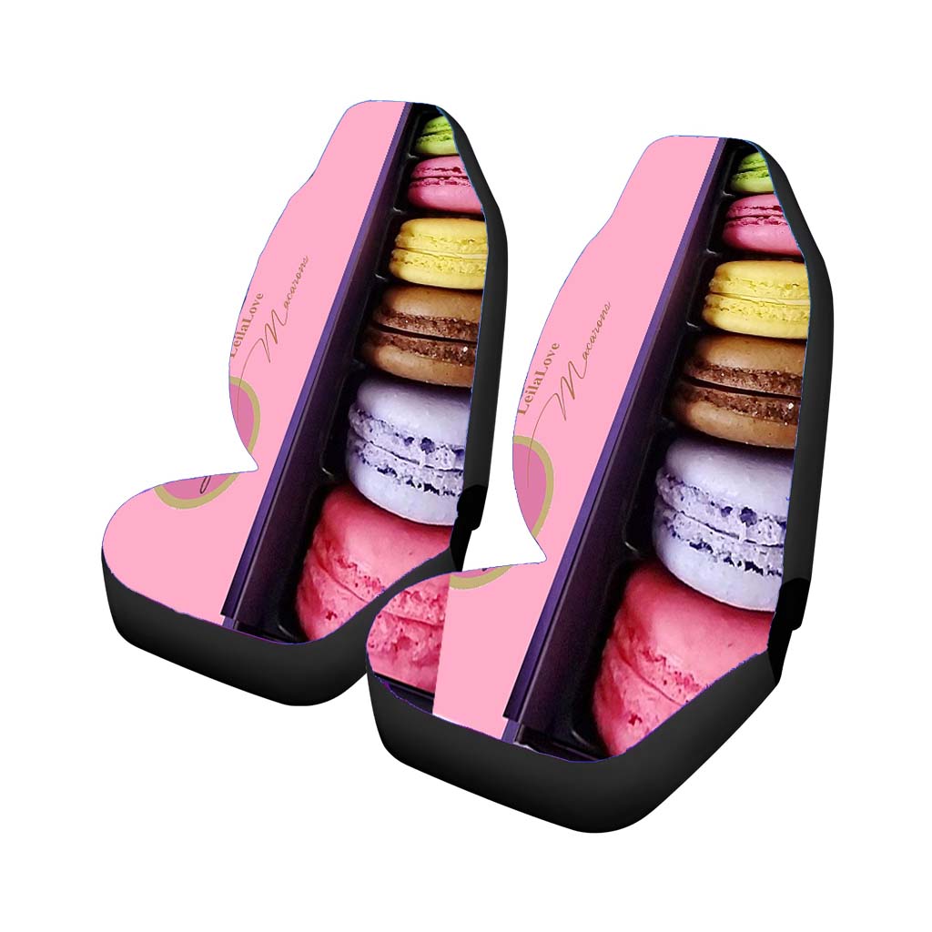 Leilalove Mini Macaron Collection Fine Paris Cafe Flavor Car Seat Covers