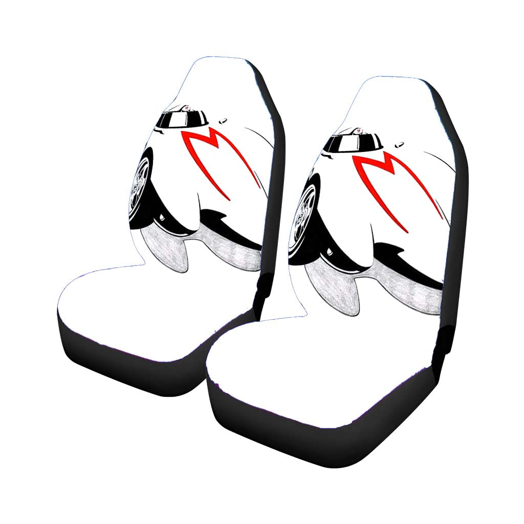 Mach 5 Car White Car Seat Covers