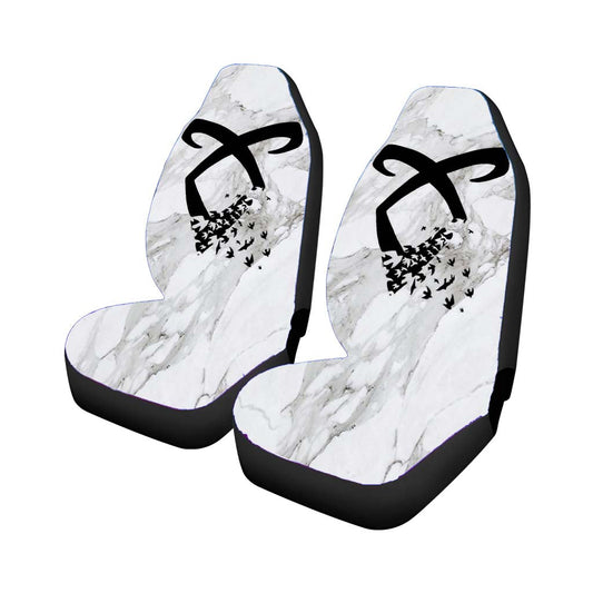 Marble Angelic Rune Car Seat Covers