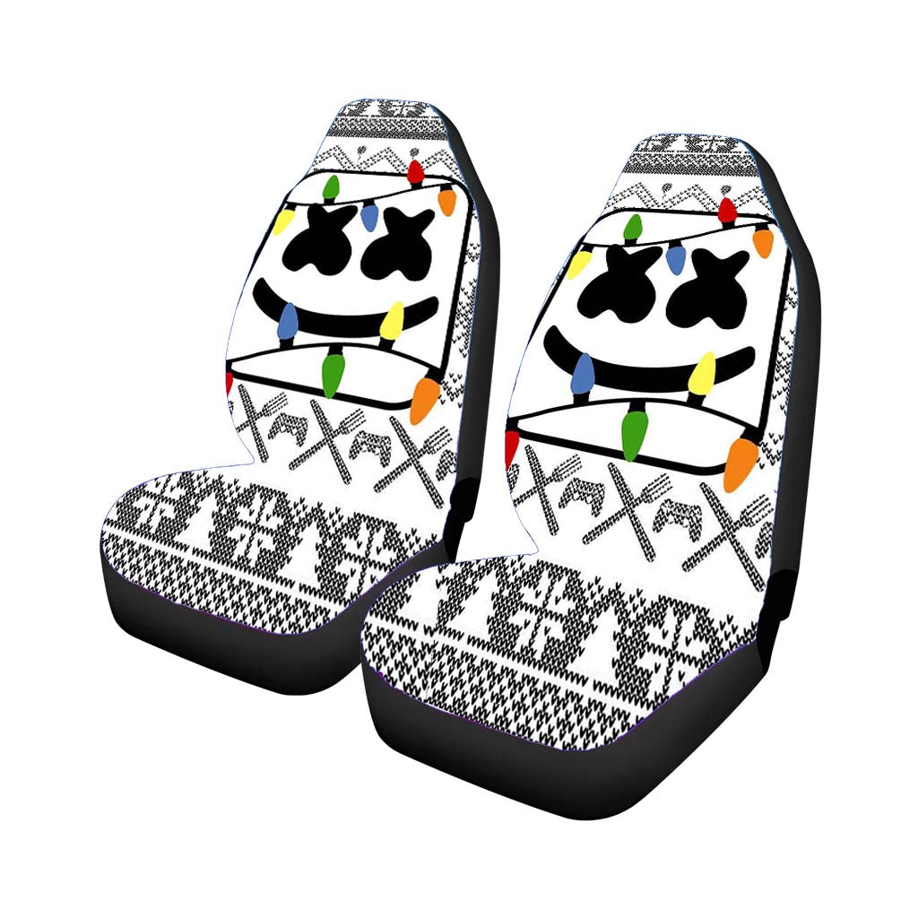Marshmello Christmas Car Seat Covers