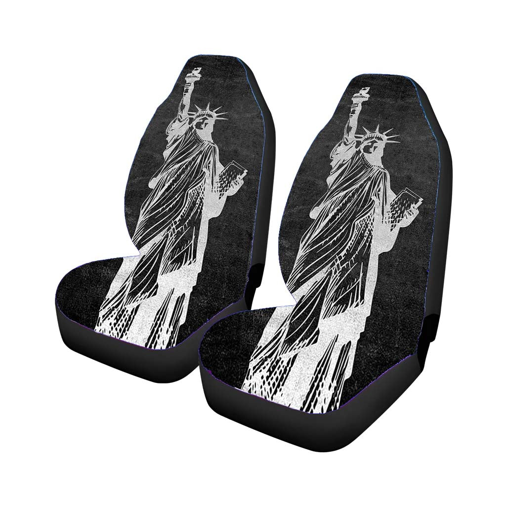 Metallic Statue Of Liberty, Freedom Car Seat Covers