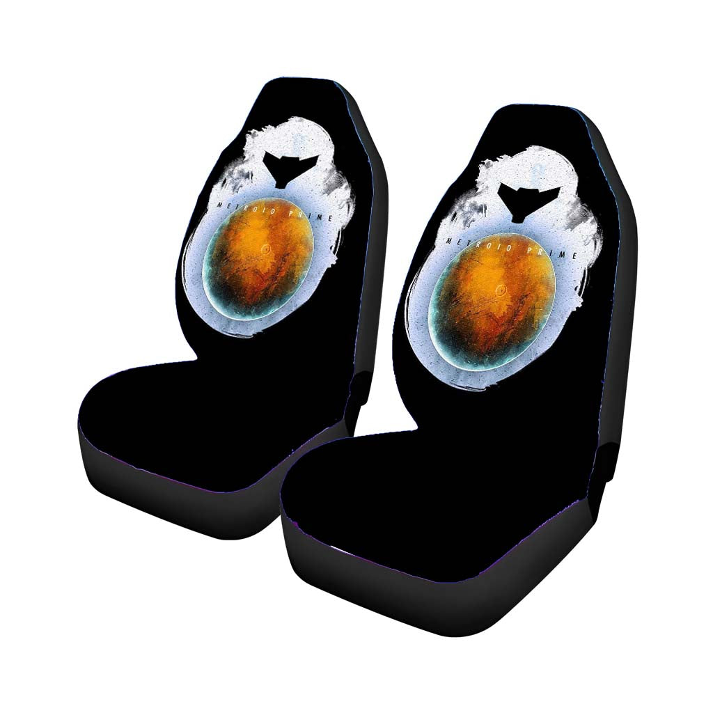 Metroid Prime Minimalist Planet Artwork Car Seat Covers