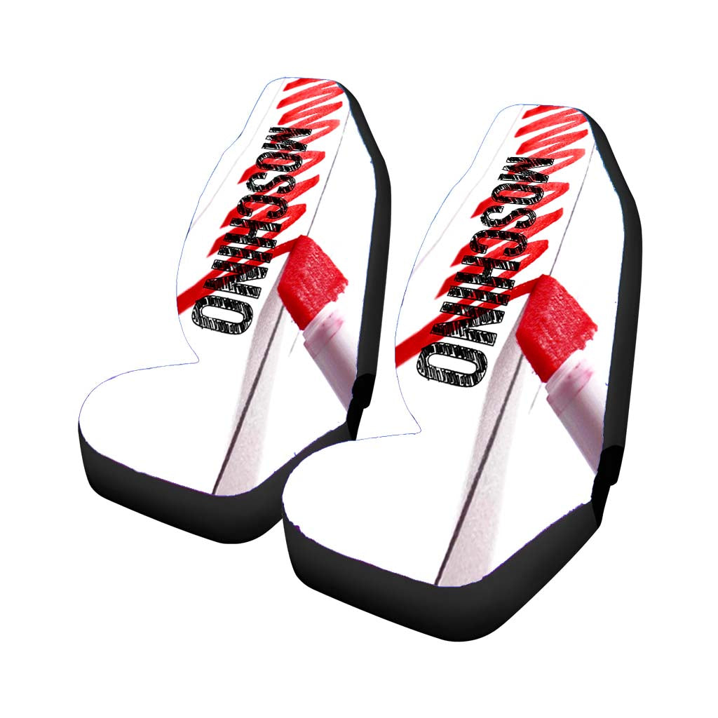 Moschino Red Marker Car Seat Covers