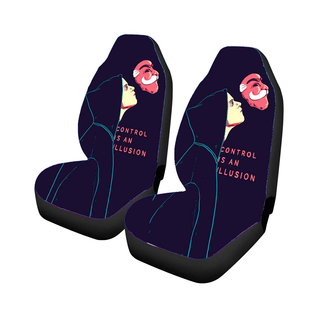 Mr Robot Mask Illusion Car Seat Covers