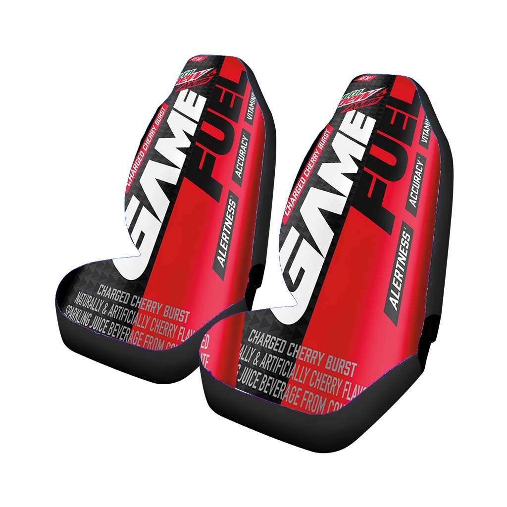 Mtn Dew Amp Game Fuel Red Cans Car Seat Covers