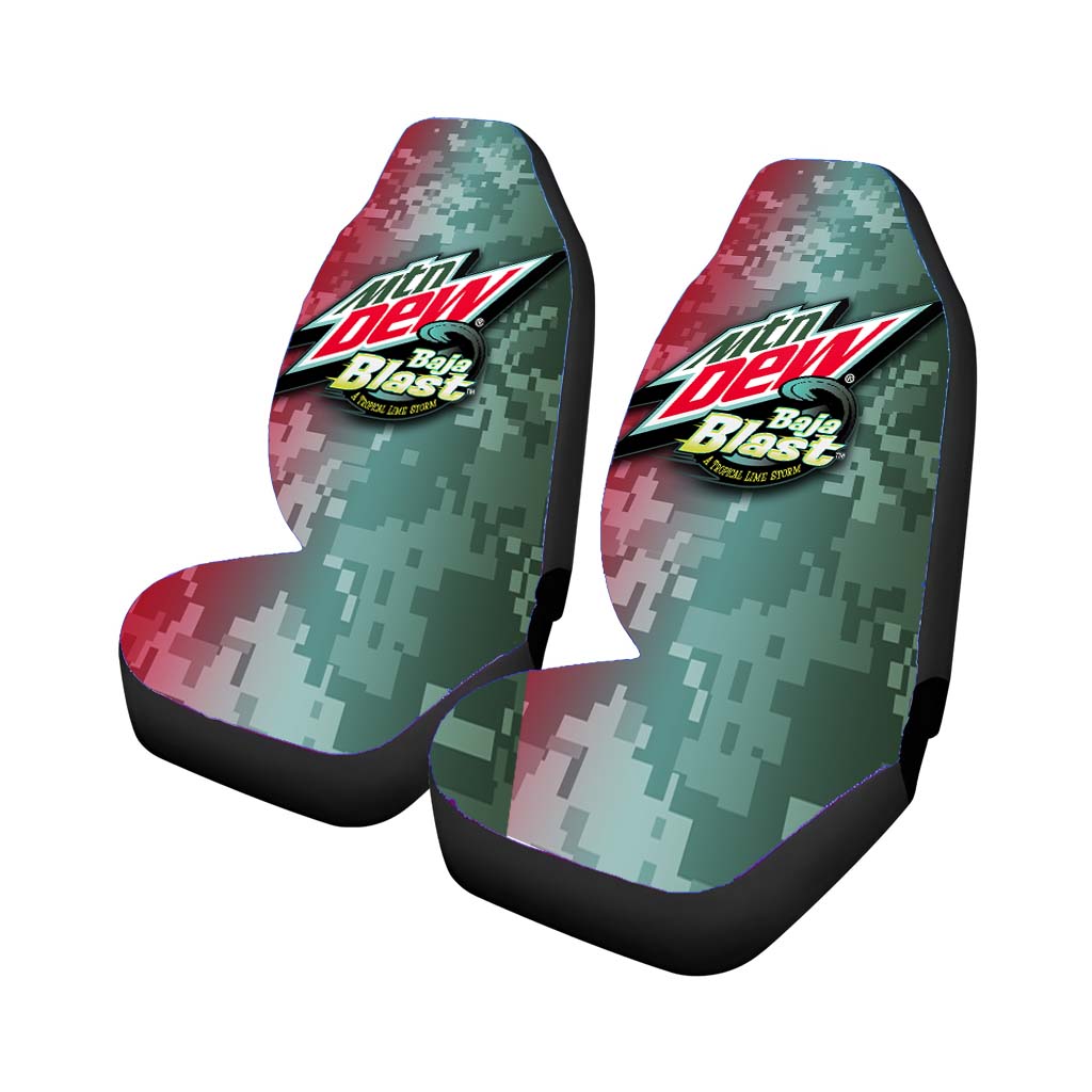 Mtn Dew Baja Blast Army Camo Car Seat Covers