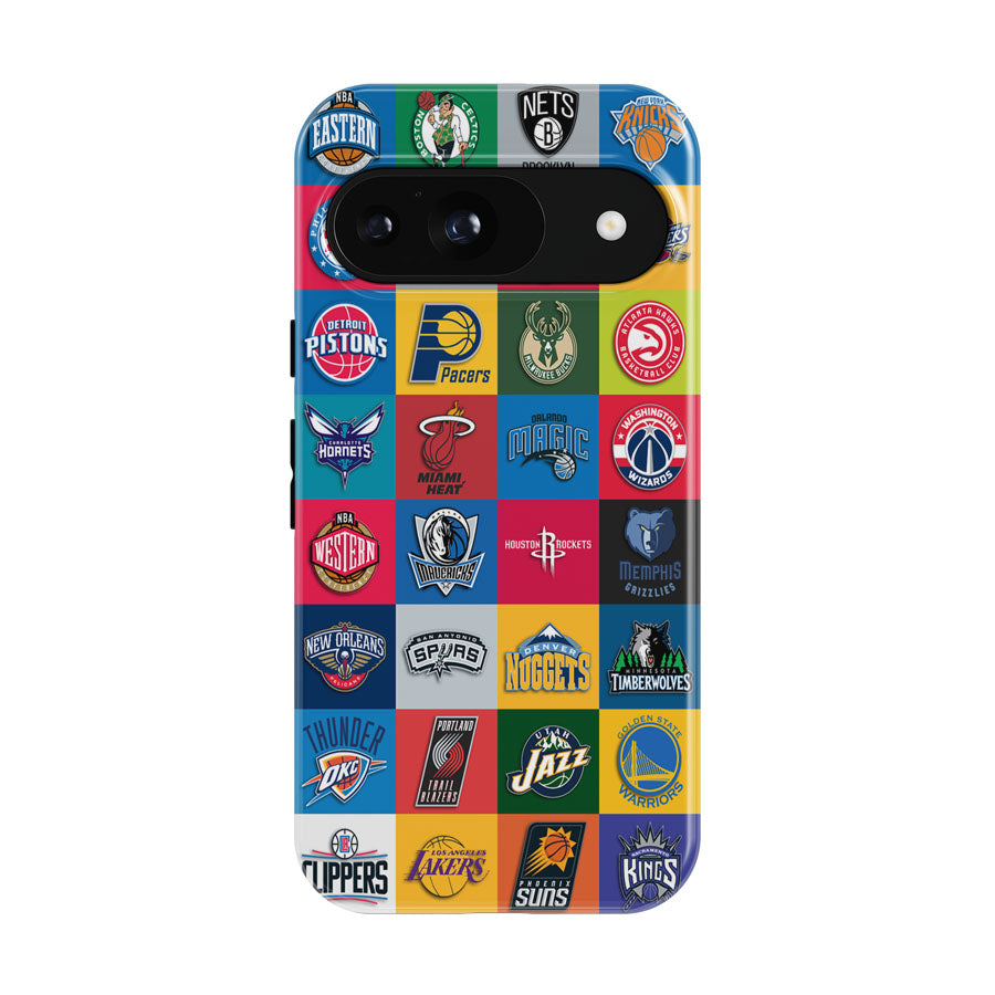 All Nba Team Logos Collage Google Pixel 9 | 10 Pro Case