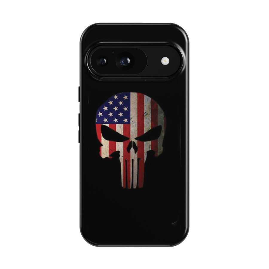 American Flag Punisher Skull Vintage Usa Cool Google Pixel 9 | 10 Pro Case