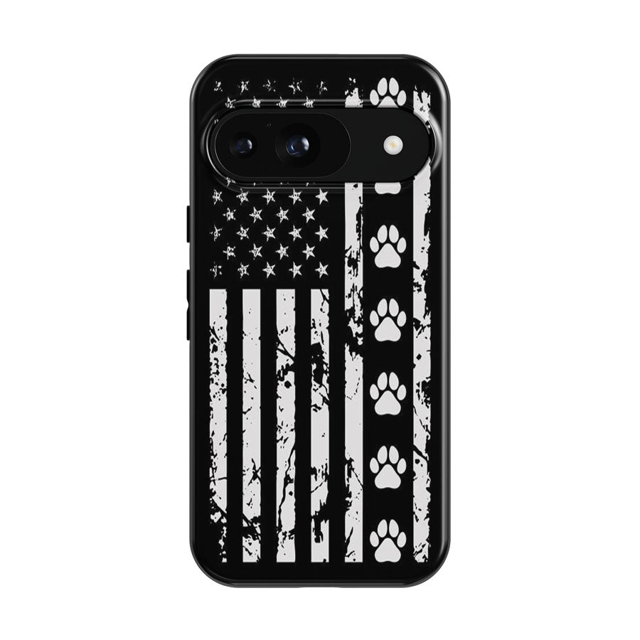American Flag With Dog Paws Google Pixel 9 | 10 Pro Case