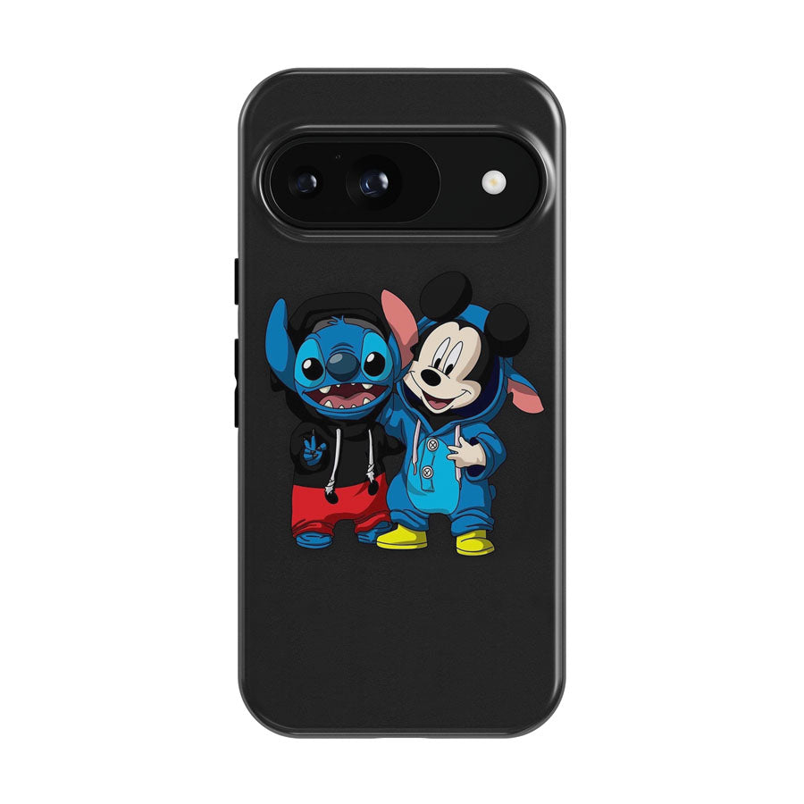 Baby Mickey Mouse And Baby Stitch Google Pixel 9 | 10 Pro Case
