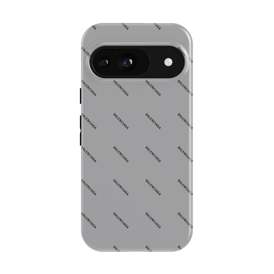 Balenciaga Grey Pattern Google Pixel 9 | 10 Pro Case