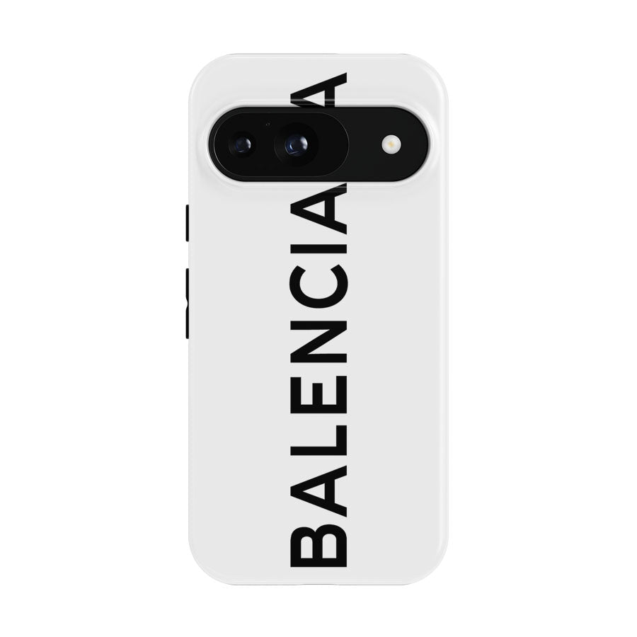 Balenciaga Logo White Google Pixel 9 | 10 Pro Case