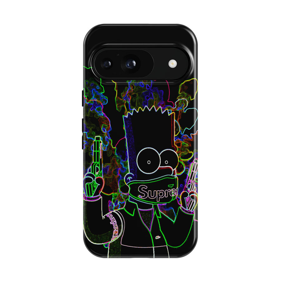 Bart Simpson In Black Google Pixel 9 | 10 Pro Case