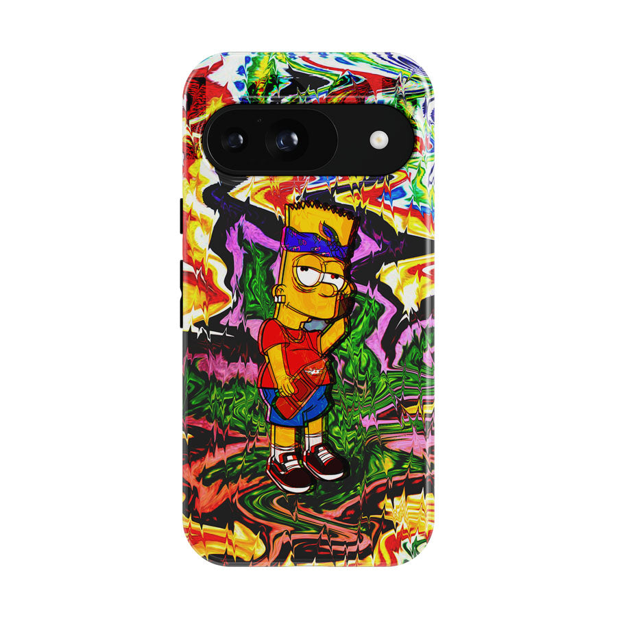Bart Simpson Trippy Aesthetic Google Pixel 9 | 10 Pro Case