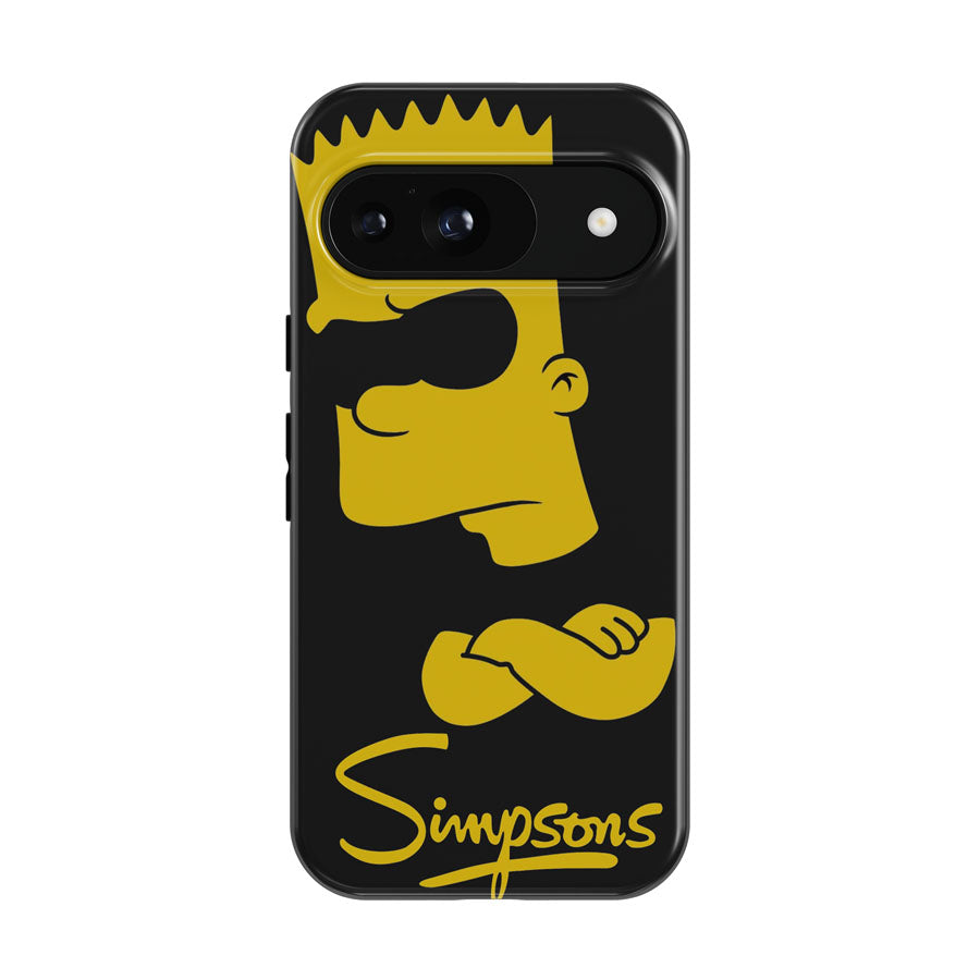 Black Yellow Bart Simpsons Google Pixel 9 | 10 Pro Case