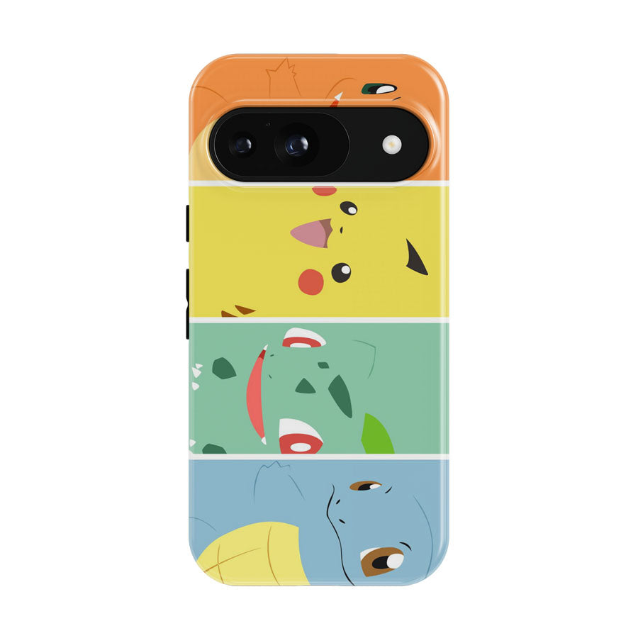 Bulbasaur Squirtle Charmander Pikachu Google Pixel 9 | 10 Pro Case