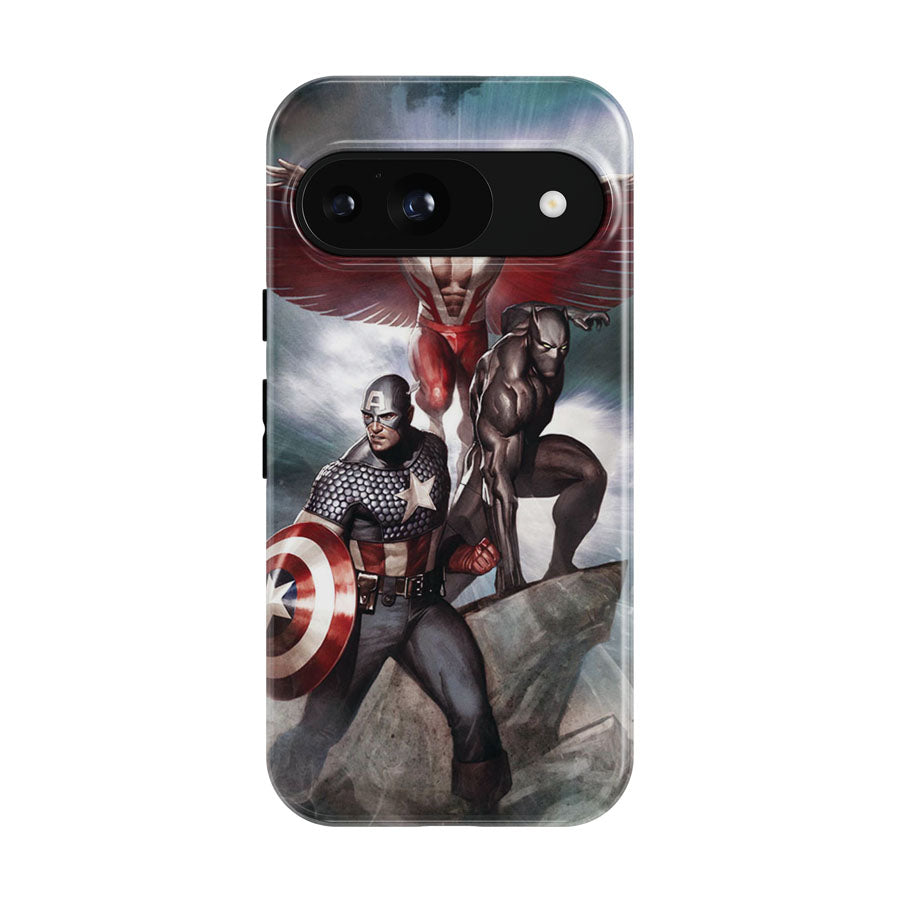 Captain America Falcon Panther Google Pixel 9 | 10 Pro Case