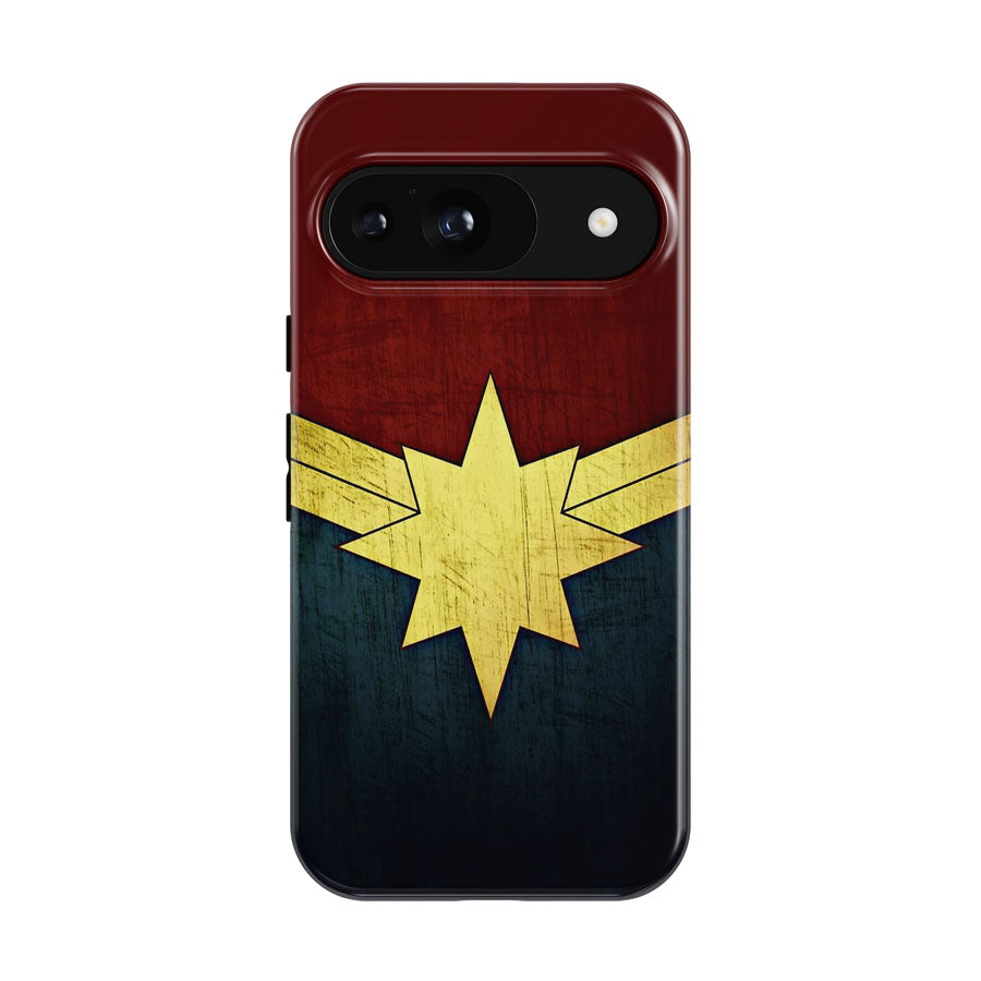 Captain Marvel Comics Logo Google Pixel 9 | 10 Pro Case