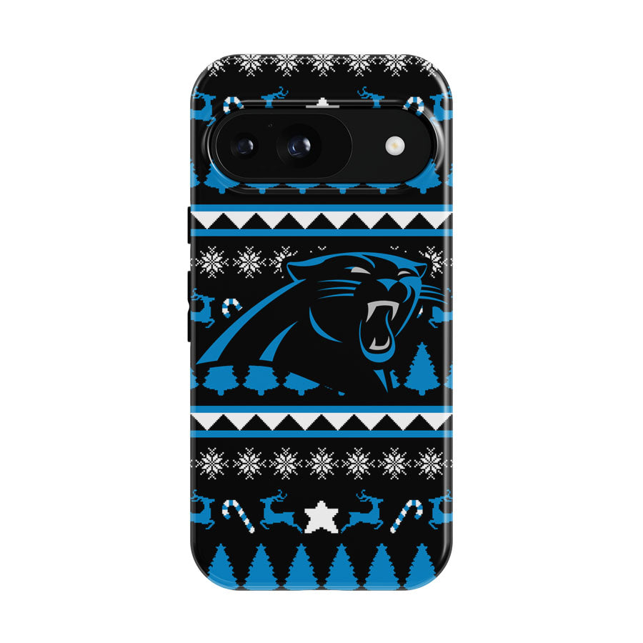 Carolina Panthers Christmas Sweater Google Pixel 9 | 10 Pro Case
