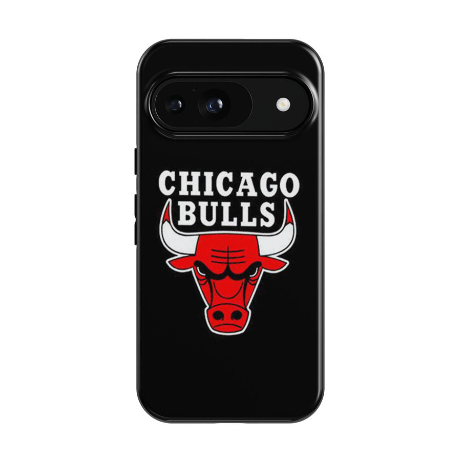 Chicago Bulls Logo Black Google Pixel 9 | 10 Pro Case