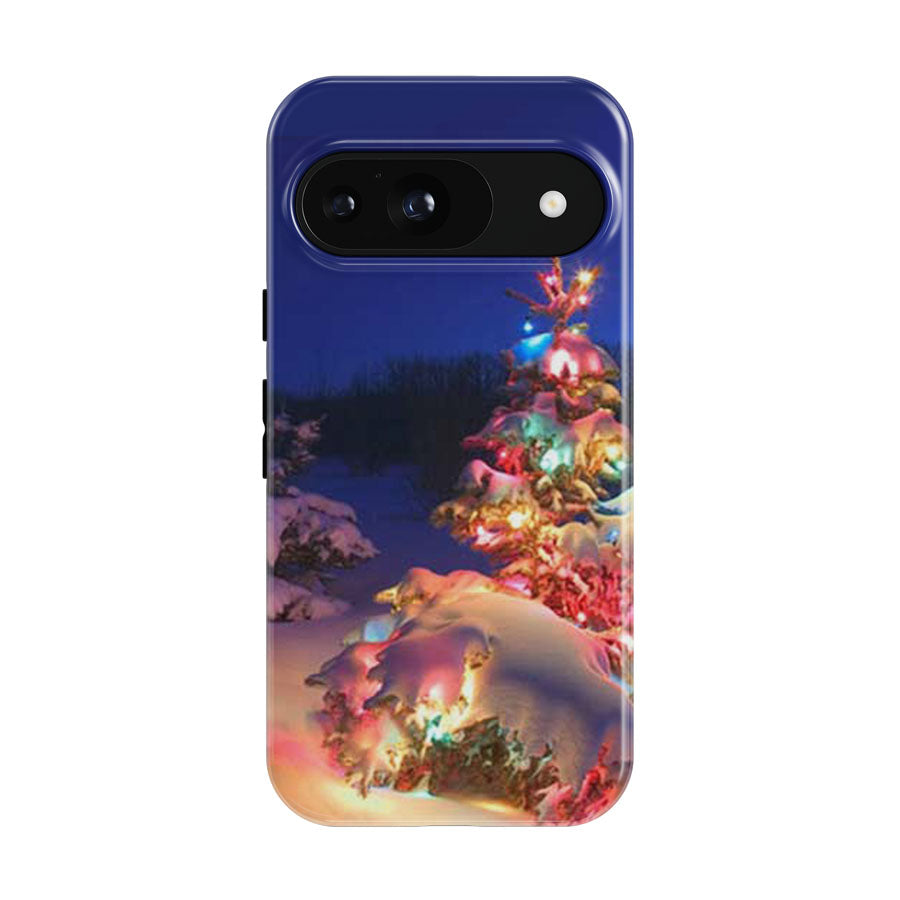 Christmas Tree Lit Up Google Pixel 9 | 10 Pro Case