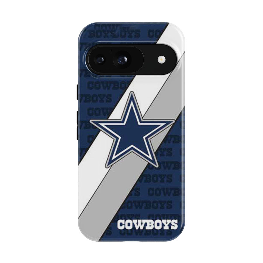 Dallas Cowboys Diagonal Google Pixel 9 | 10 Pro Case