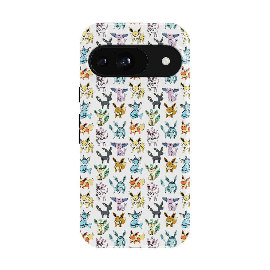 Eevee Evolutions Pattern Google Pixel 9 | 10 Pro Case