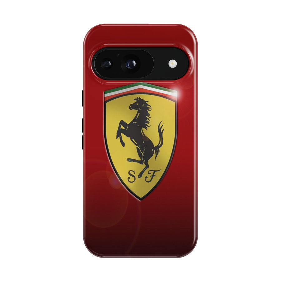 Ferrari Logo Red Background Google Pixel 9 | 10 Pro Case