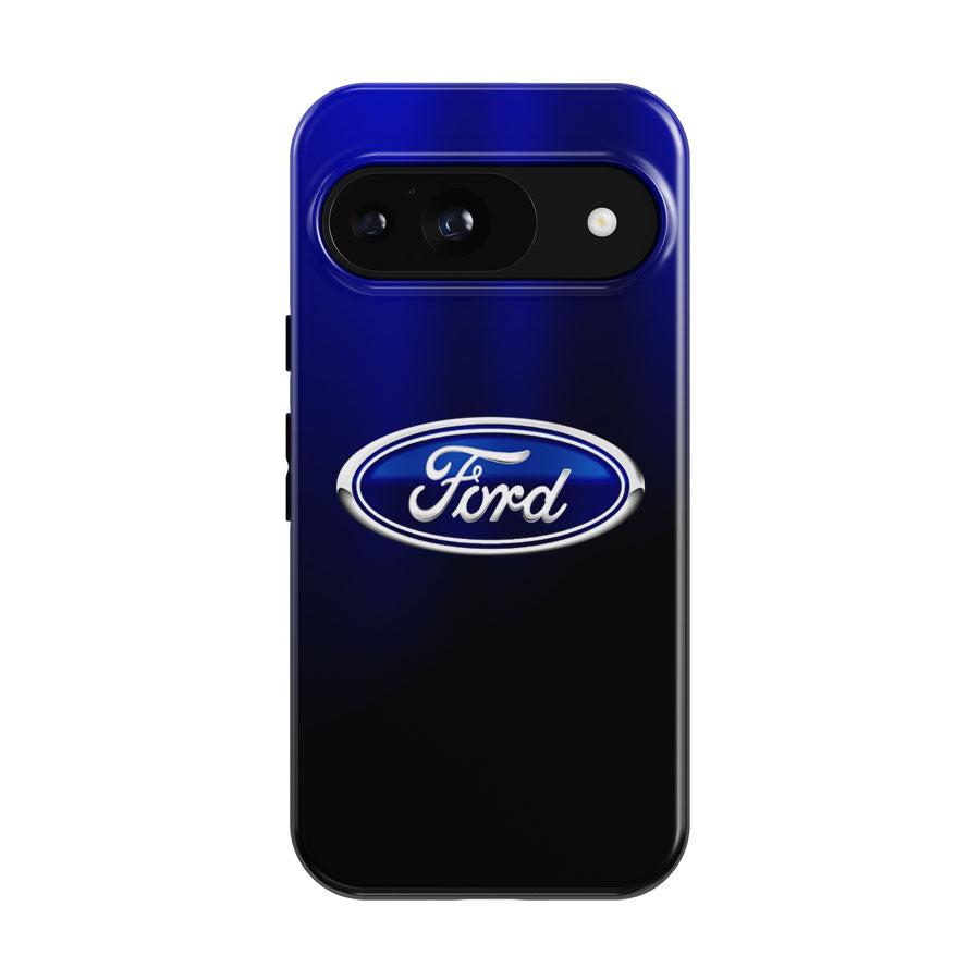 Ford Blue Black Logo Wallpaper Google Pixel 9 | 10 Pro Case