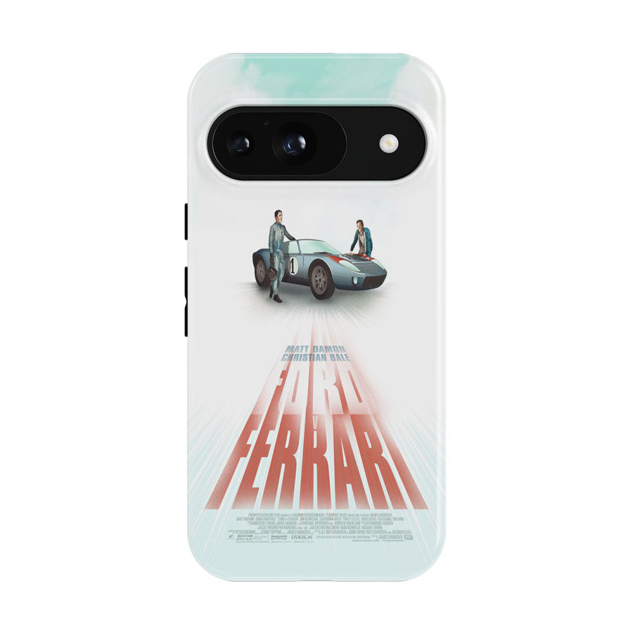 Ford Ferrari White Poster Google Pixel 9 | 10 Pro Case