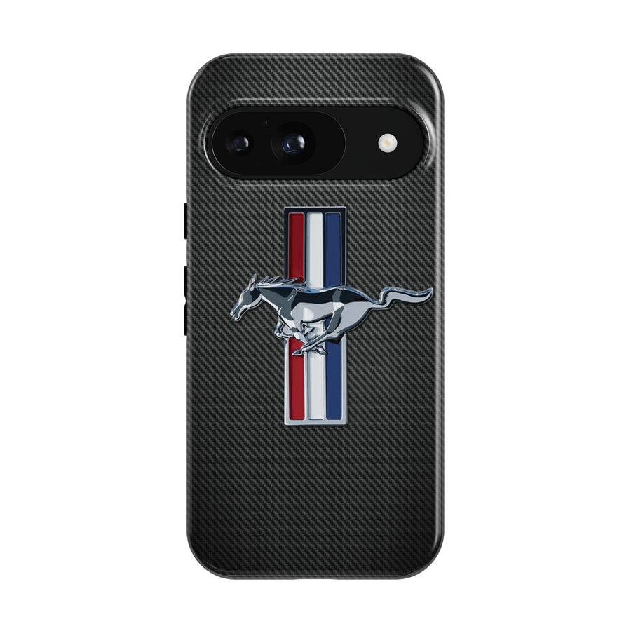 Ford Mustang Carbon Fiber Logo Google Pixel 9 | 10 Pro Case