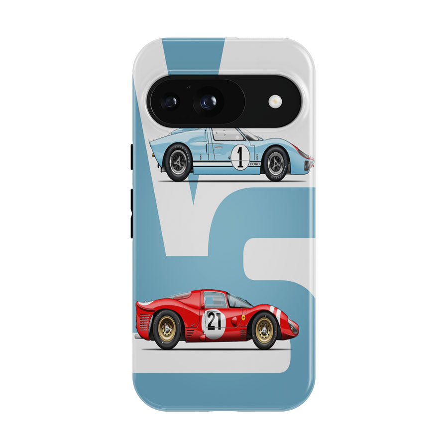 Ford Vs Ferrari Minimalist Car Google Pixel 9 | 10 Pro Case