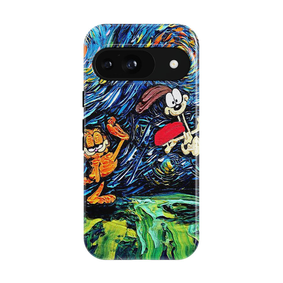 Garfield Starry Night Google Pixel 9 | 10 Pro Case