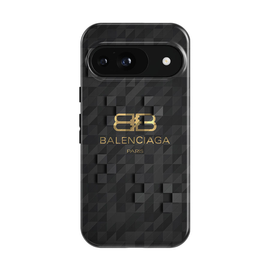 Gold Balenciaga Paris Black Prism Google Pixel 9 | 10 Pro Case