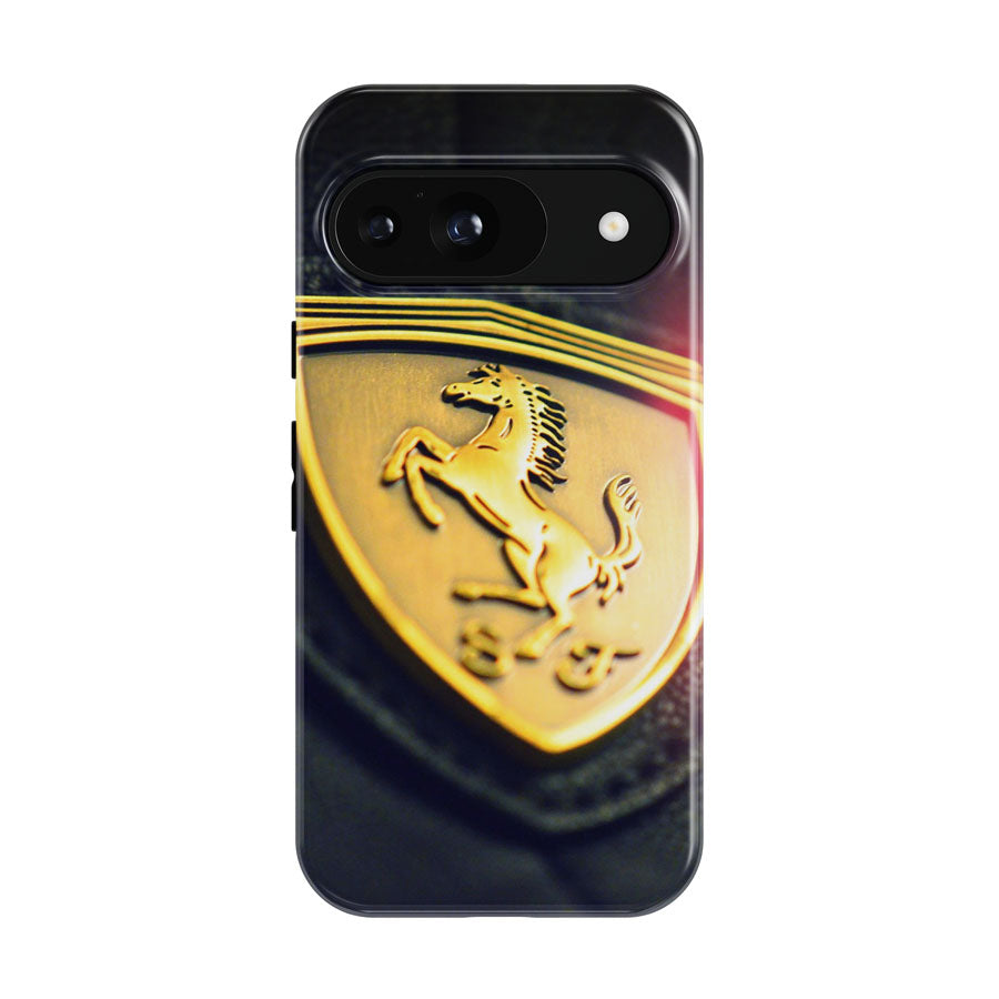 Gold Ferrari Logo Art Google Pixel 9 | 10 Pro Case