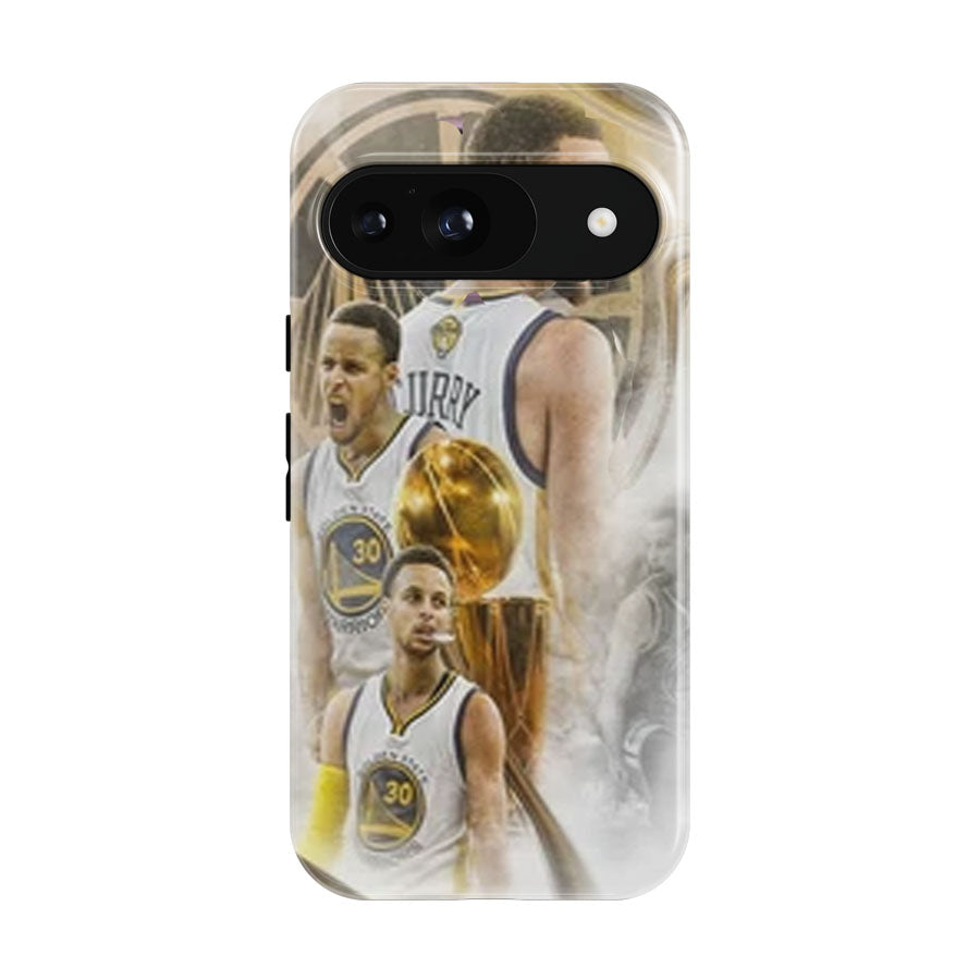 Golden State Warriors Curry Collages Google Pixel 9 | 10 Pro Case