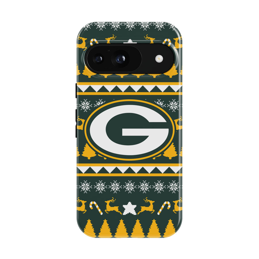 Green Bay Packers Christmas Sweater Google Pixel 9 | 10 Pro Case