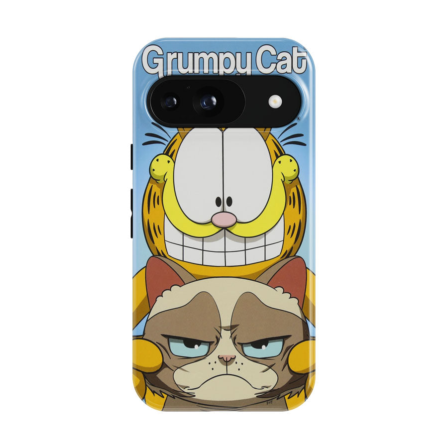Grumpy Cat And Garfield Google Pixel 9 | 10 Pro Case