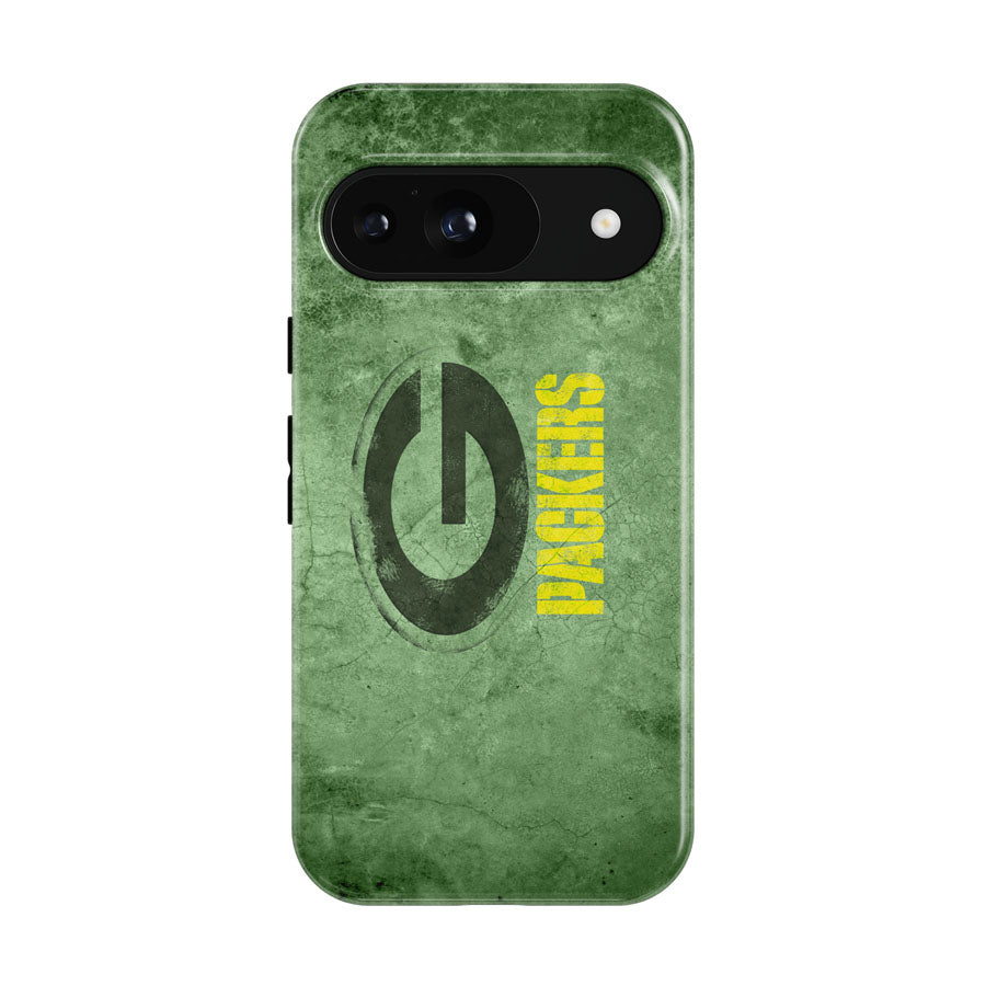 Grunge Green Bay Packers Wallpaper Google Pixel 9 | 10 Pro Case
