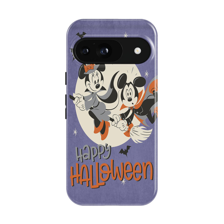 Halloween Mickey & Minnie Broom Flight Google Pixel 9 | 10 Pro Case